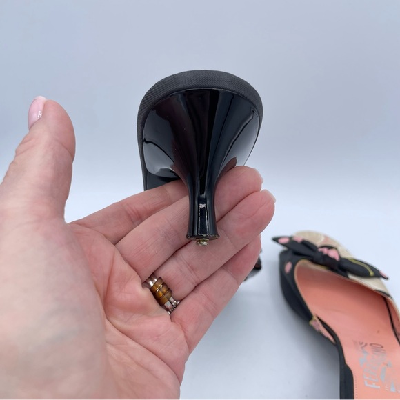 Salvatore Ferragamo Shoes 8 1/2 Black/Pink - Picture 11 of 16